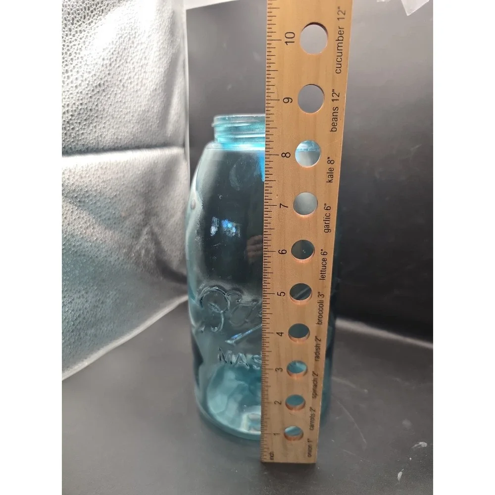Ball Mason Quart Jar Aqua Blue 